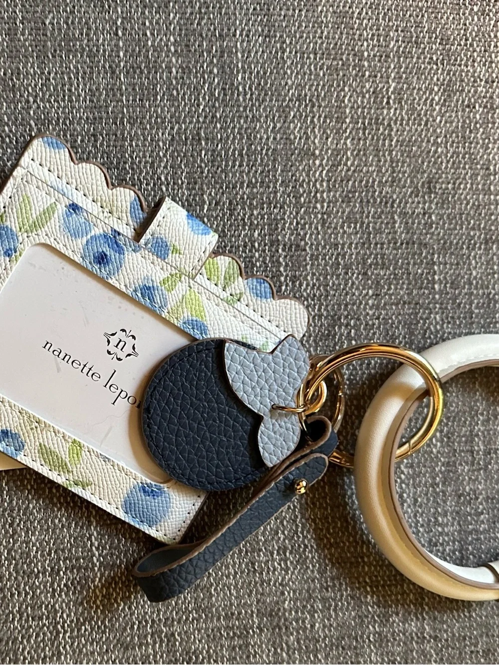 Nanette Lepore card holder blueberry blooms