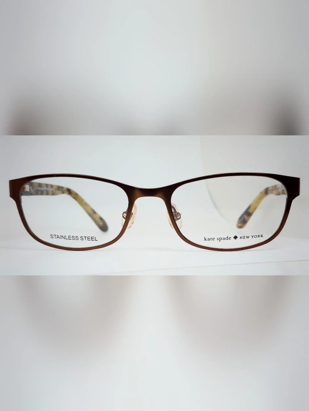 Kate Spade New York. Brown Copper  Stainless Steel Eyeglass Frames.