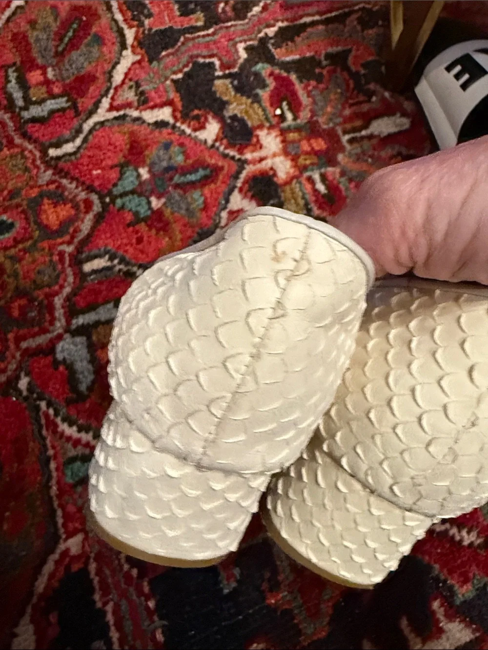 bettye muller cream leather