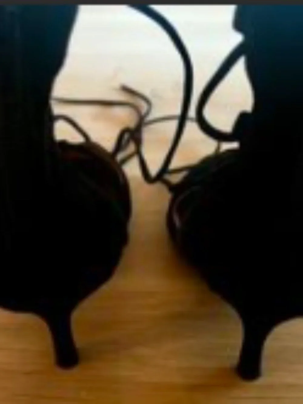 Jeffrey Campbell x Free People Black Suede Lace-Up Pointed Toe Pumps 7.5