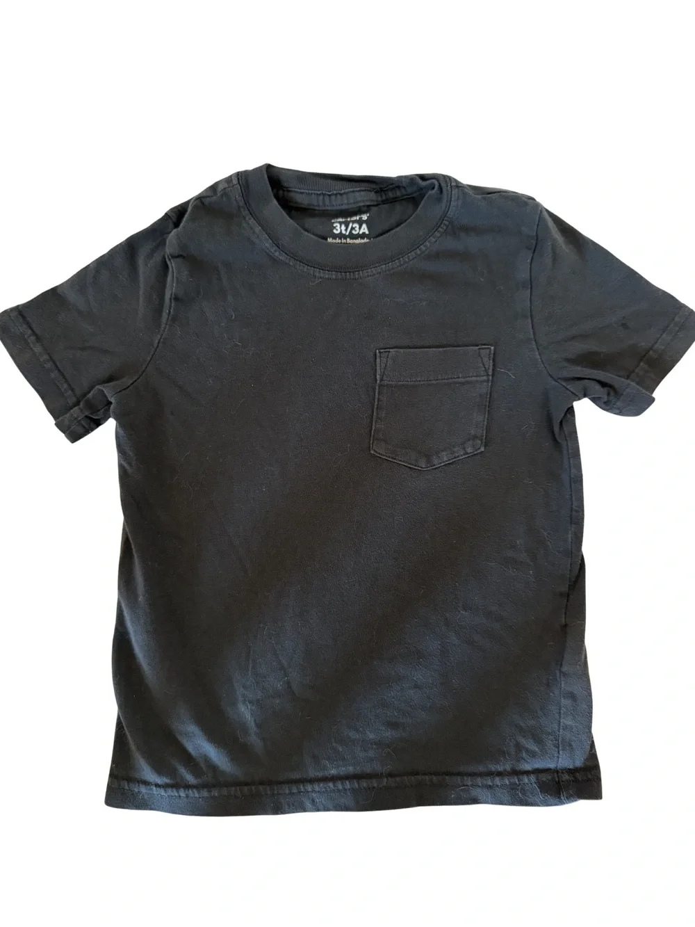 Carter's Black Short Sleeve Pocket Tee