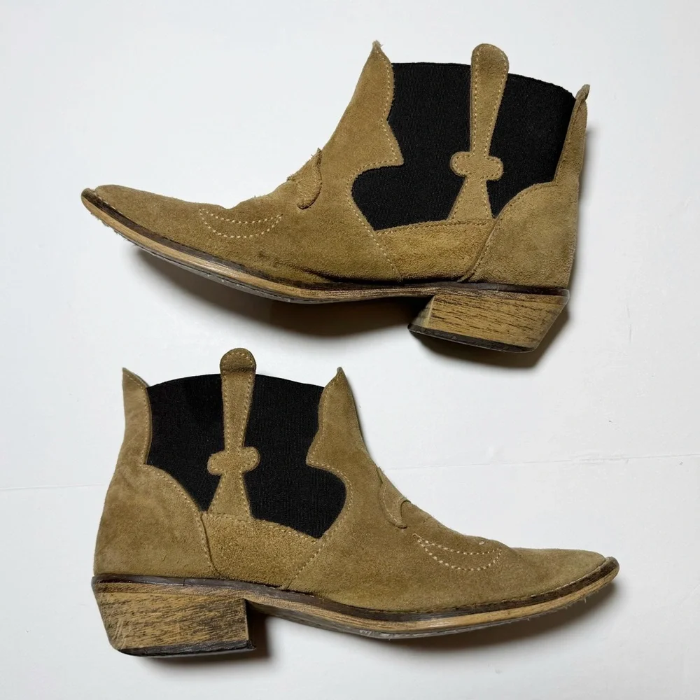 Ganni suede leather