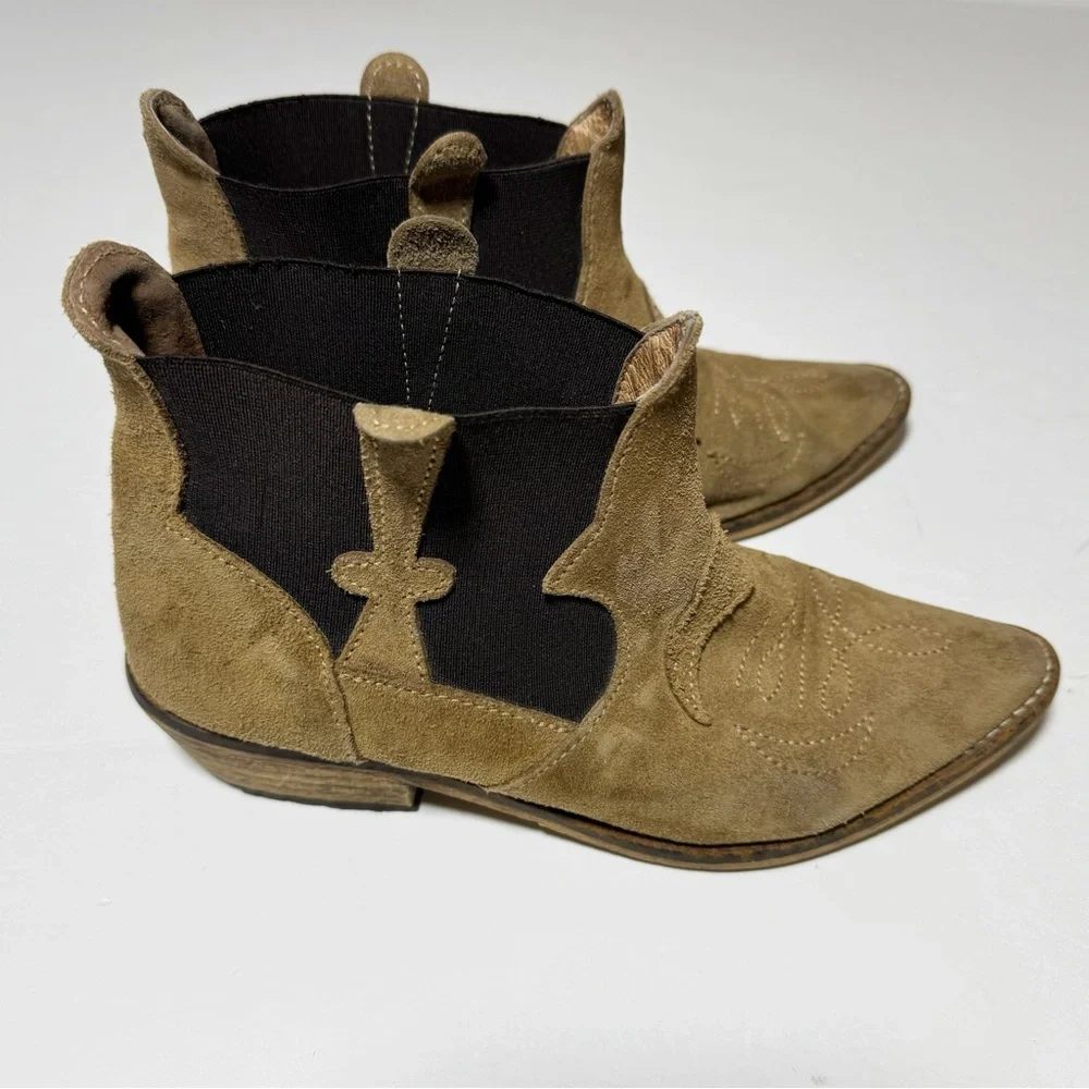 Ganni suede leather