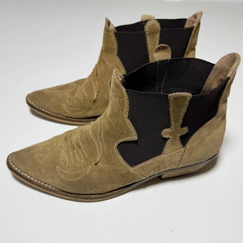 Ganni suede leather