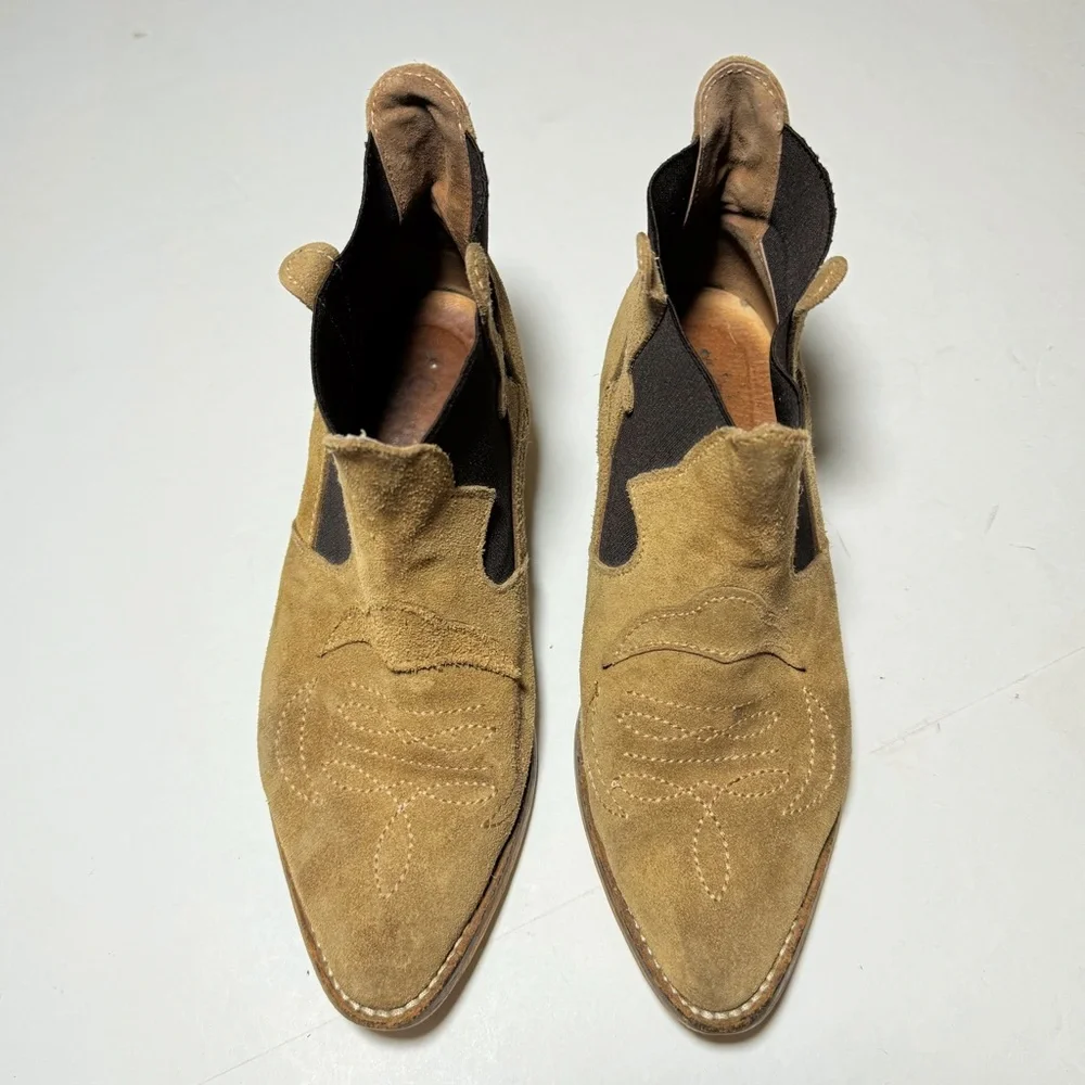 Ganni suede leather