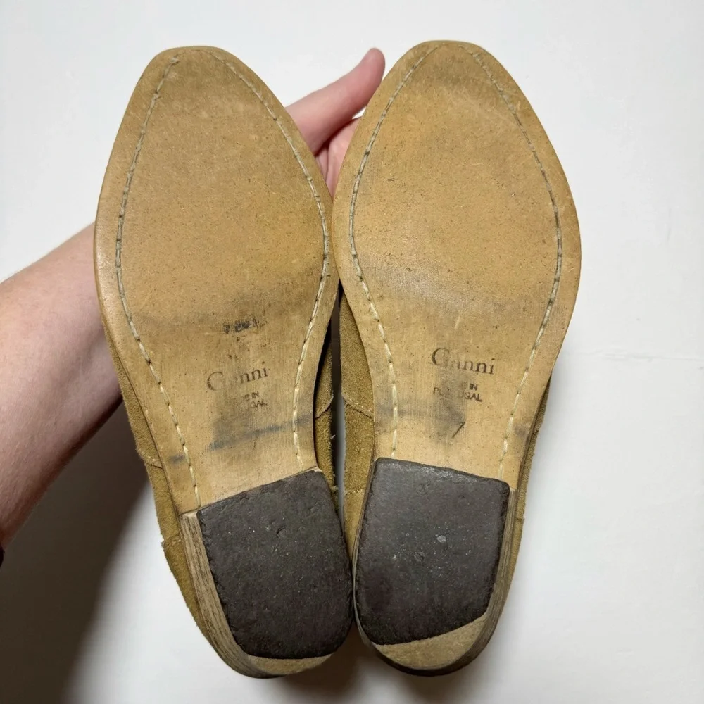 Ganni suede leather