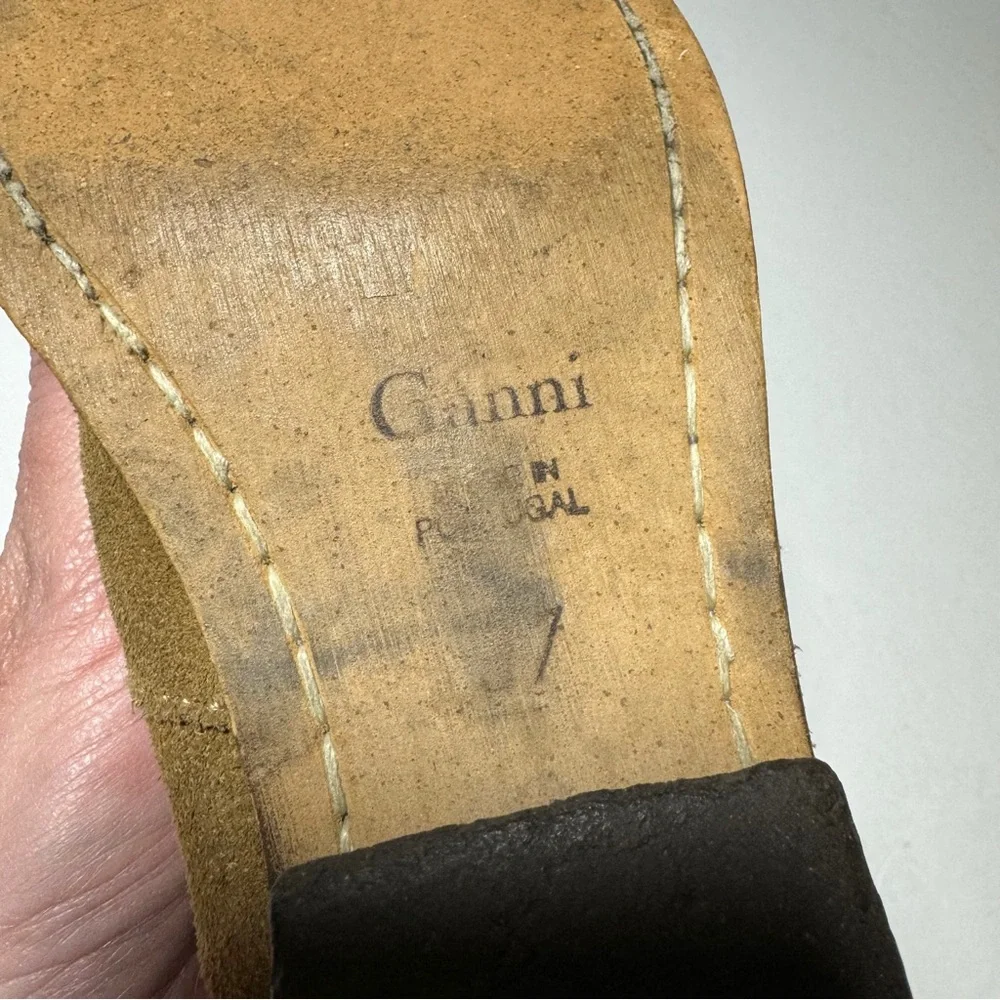 Ganni suede leather