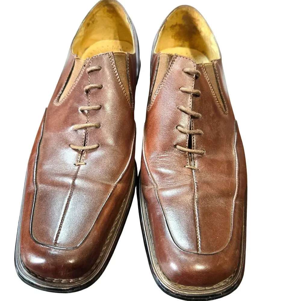 Fratelli Select 10 M Leather Brown Men's Dress Shoe Oxford Derby Brogues 10M