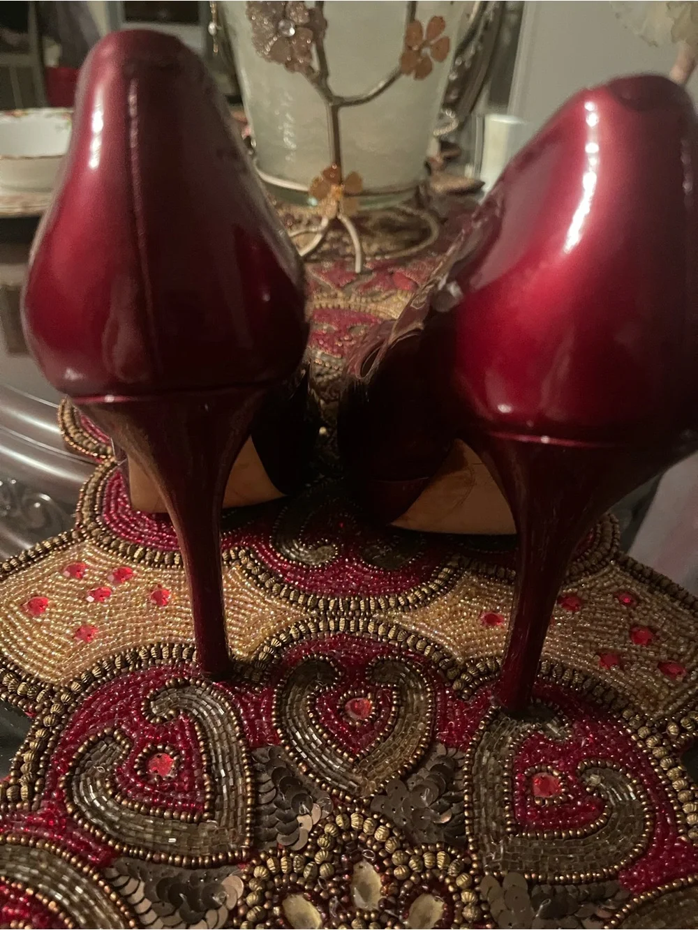 Joan & David patent evenings sleek