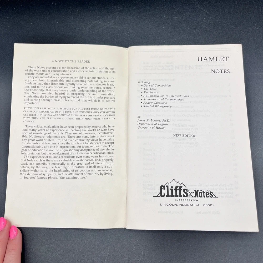 Cliffs Notes cliffs notes