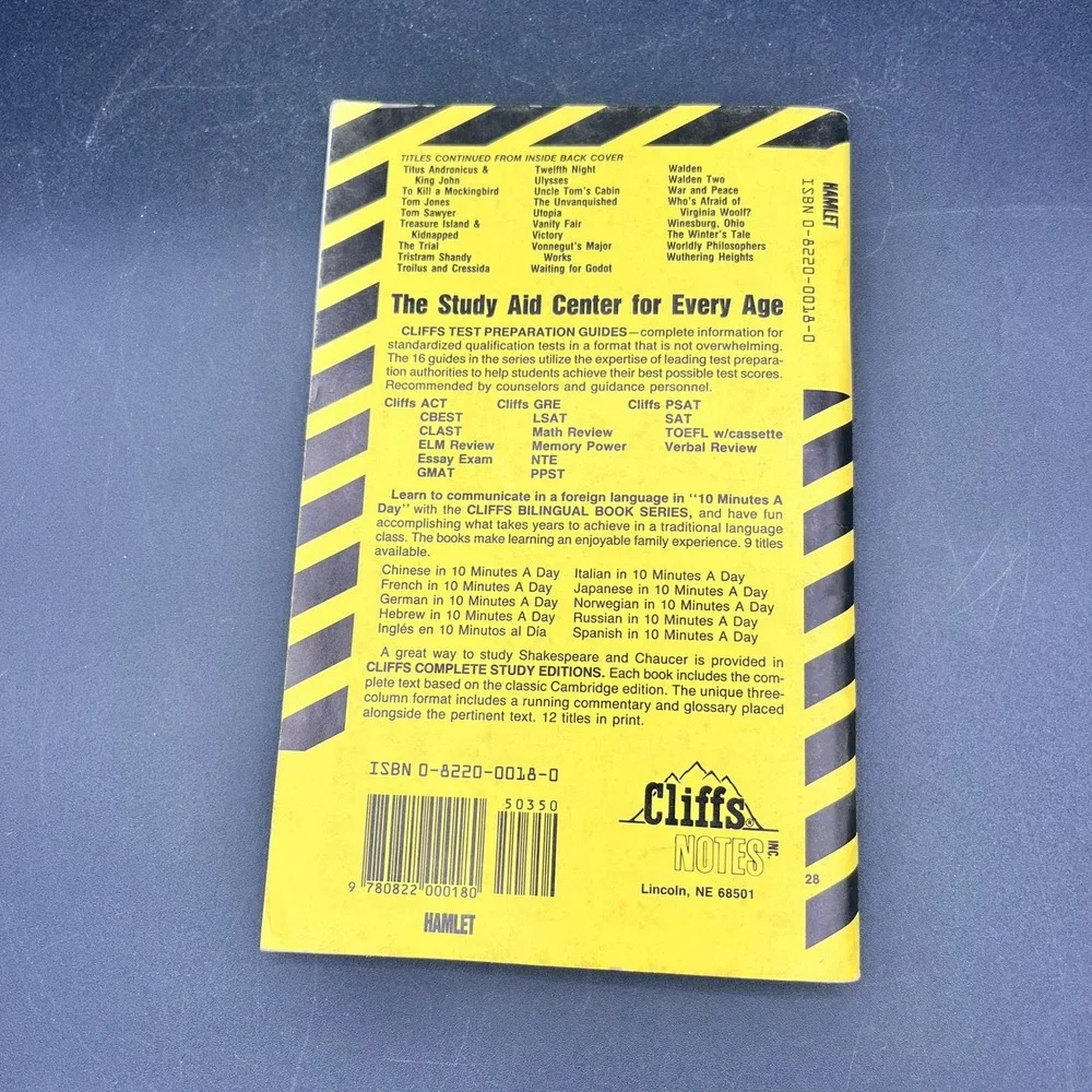Cliffs Notes cliffs notes