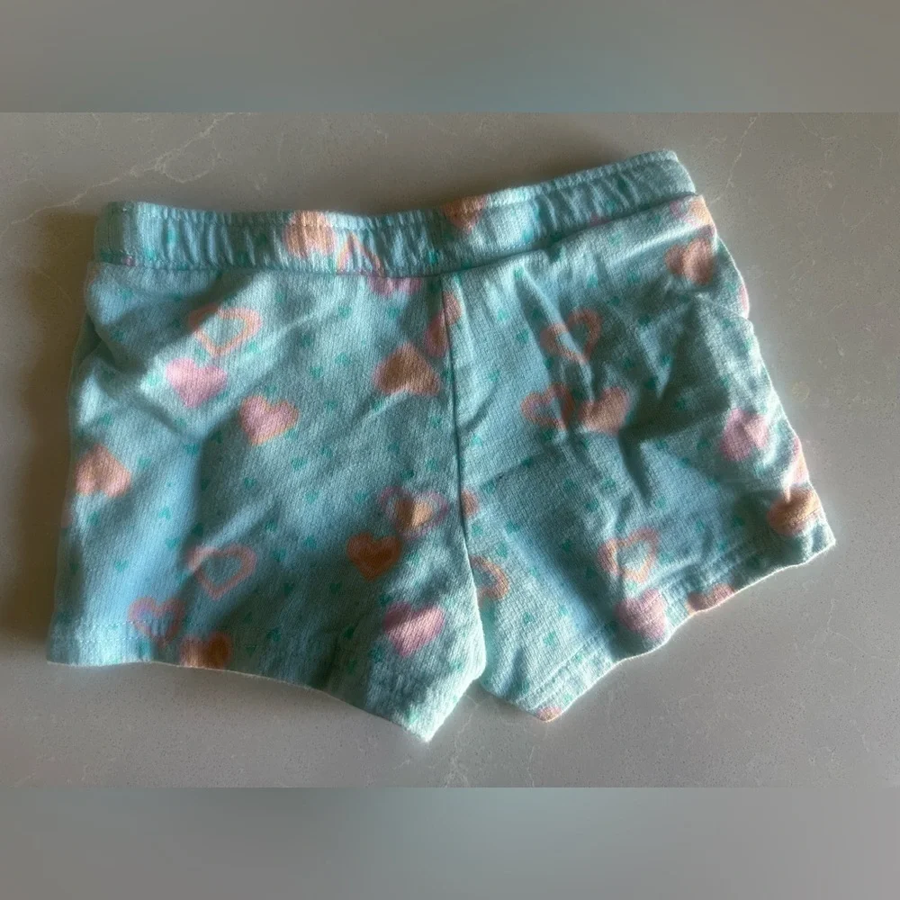 Preloved Carter's Mint Heart Print Shorts