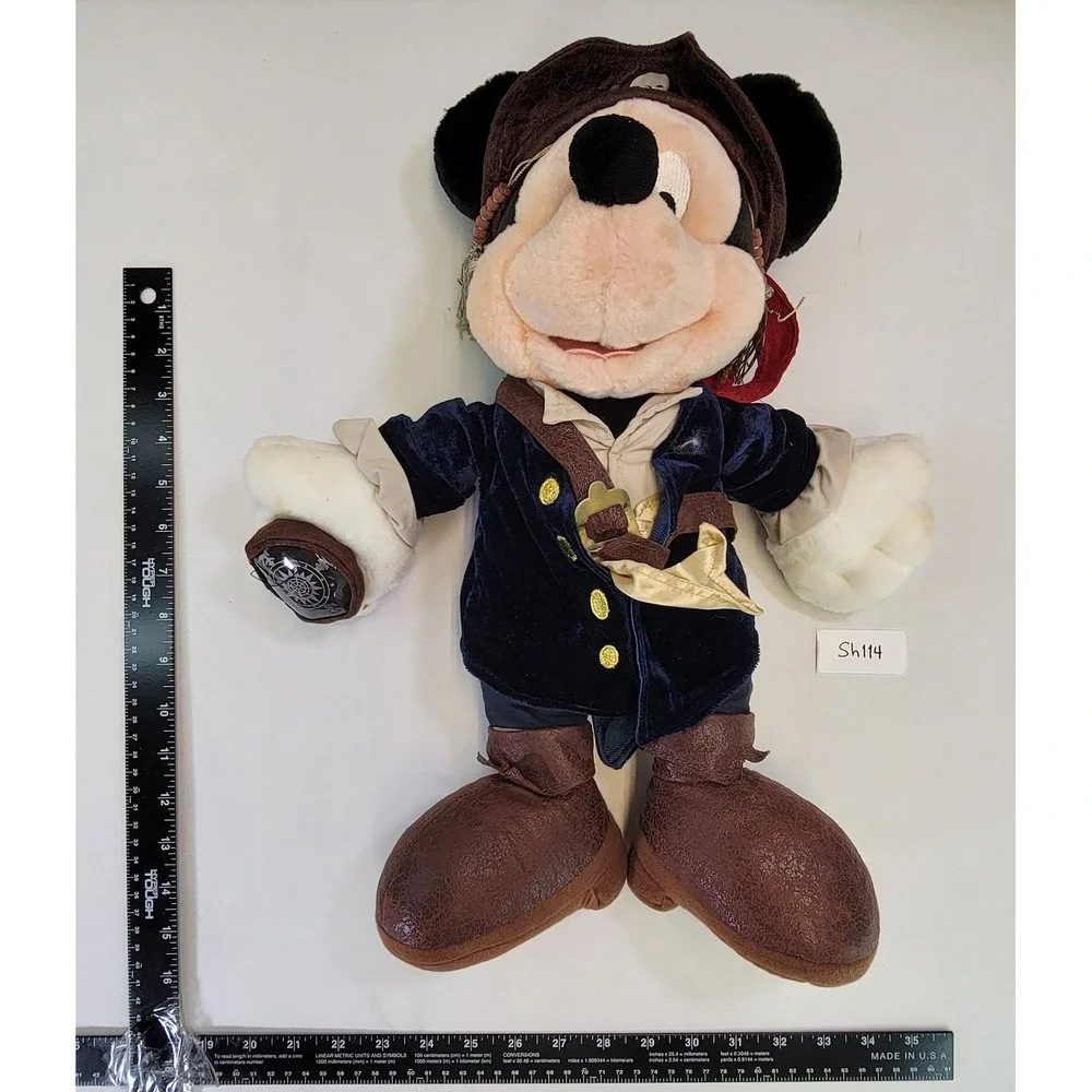 Disney Mickey Mouse Pirate Plush Stuffed Animal Disneyland‎ Resort Collection