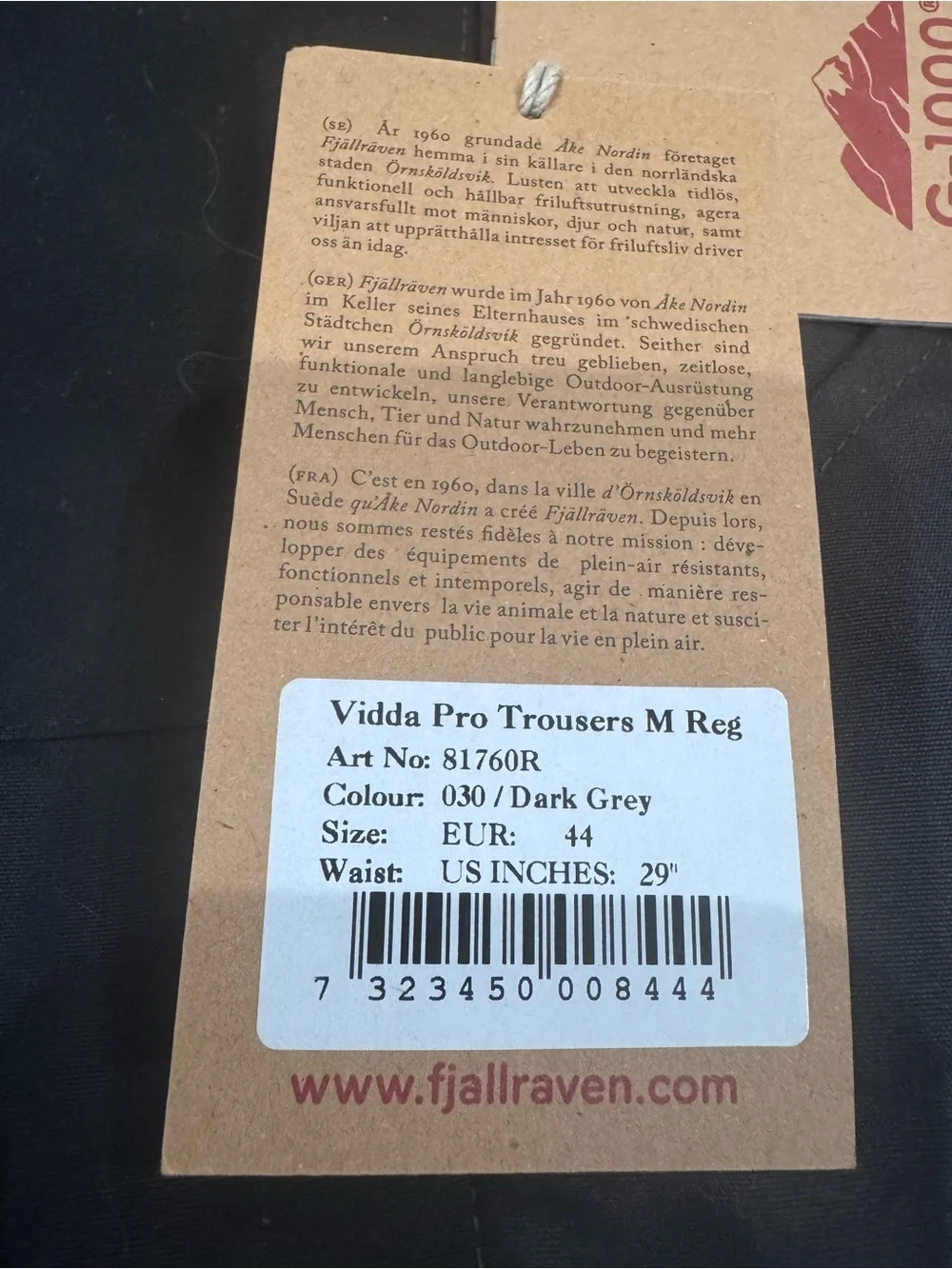 Fjallraven new tags