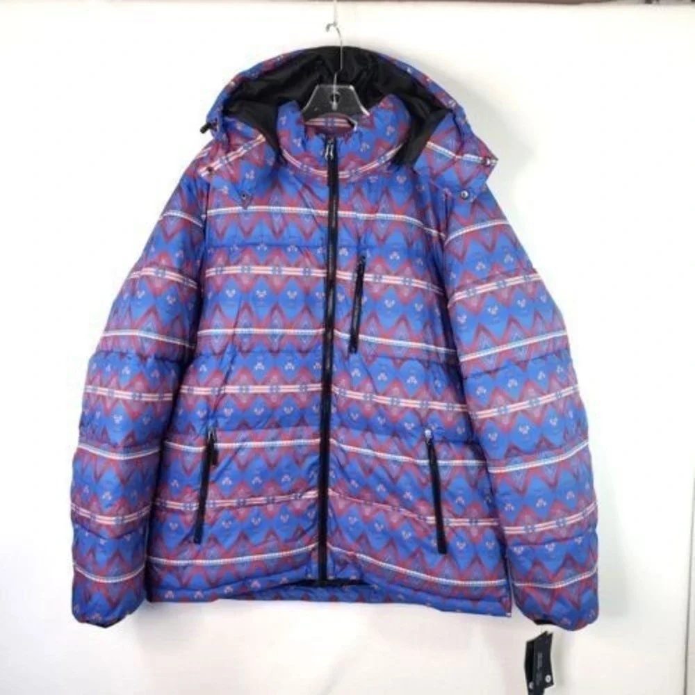 Club Room Puffer Jacket Mens XL Aztec‎ High Loft Insulation Water Resistant Coat