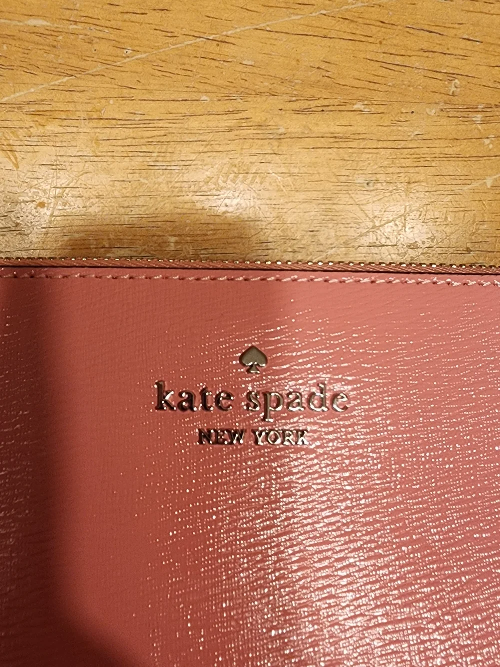 kate spade pink sleek saffiano