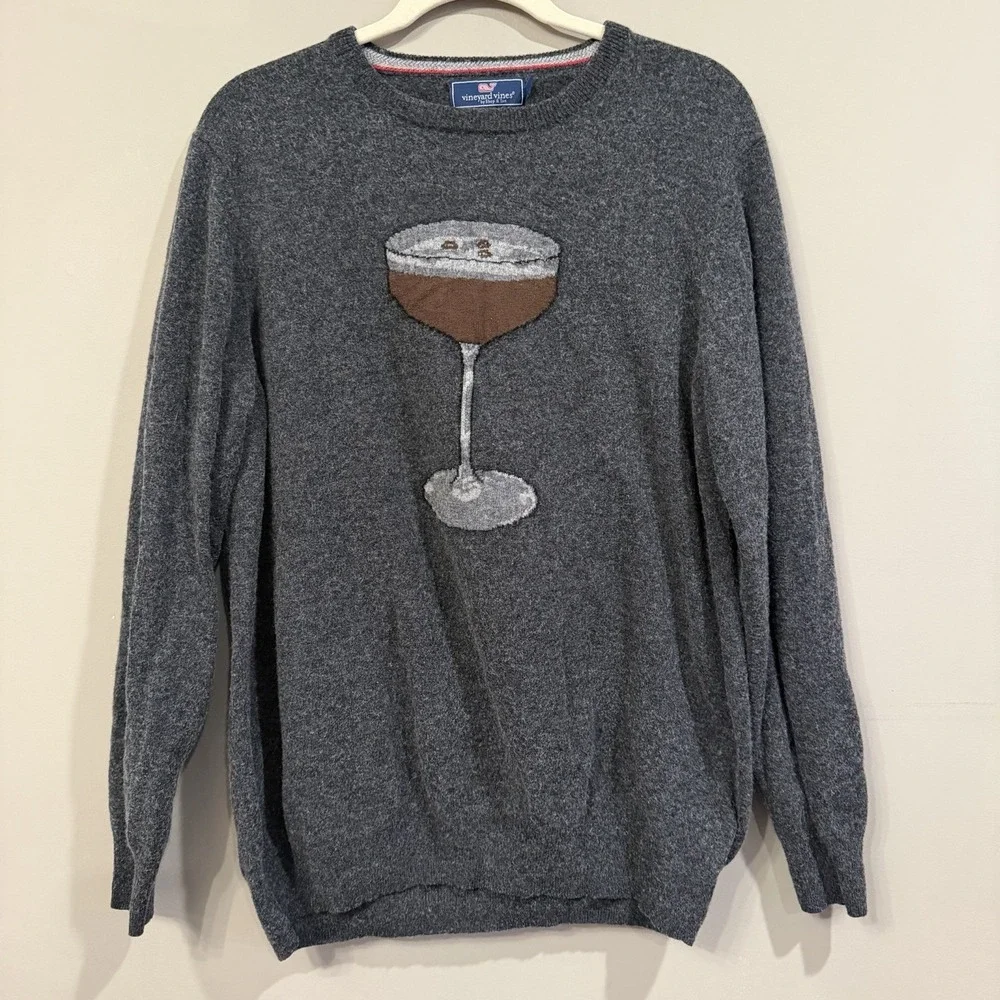 Vineyard Vines Espresso Martini Sweater XL