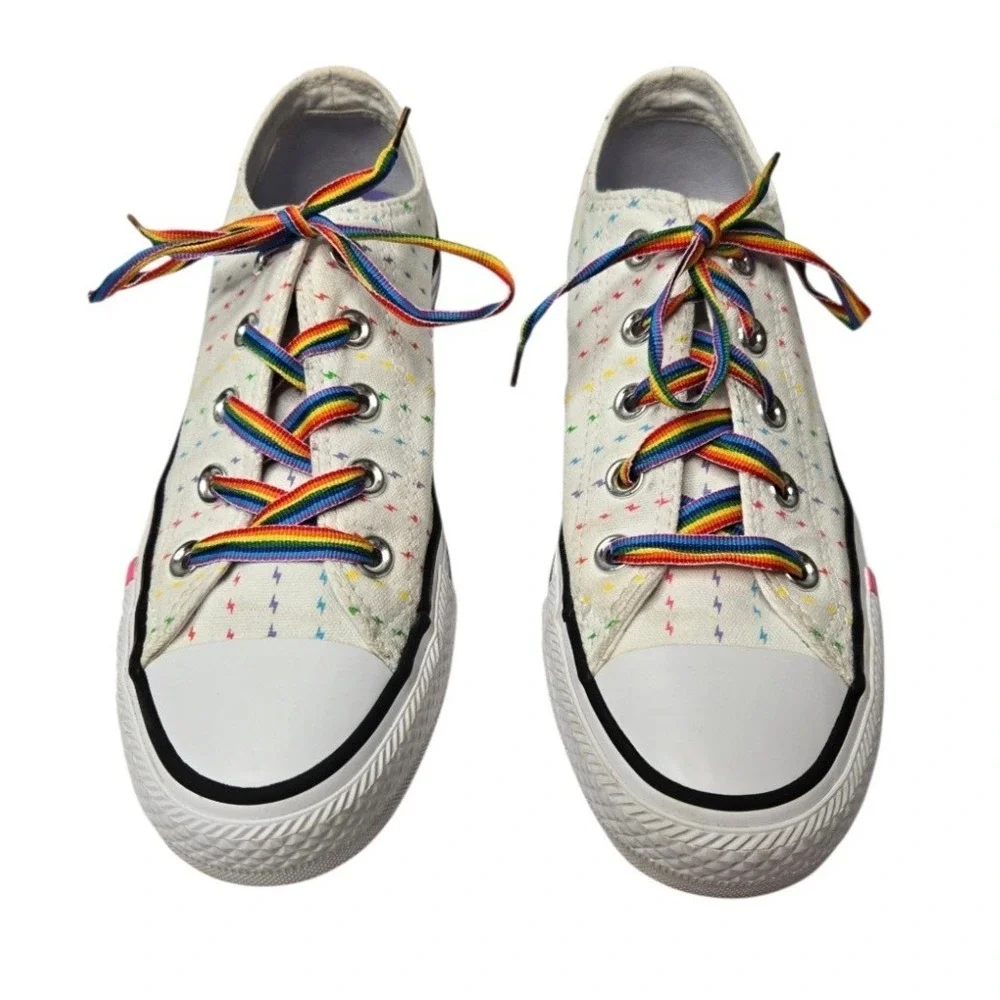 Converse Chuck Taylor All Star Ox Pride Pattern Rainbow Low Top Sneakers W6 M4