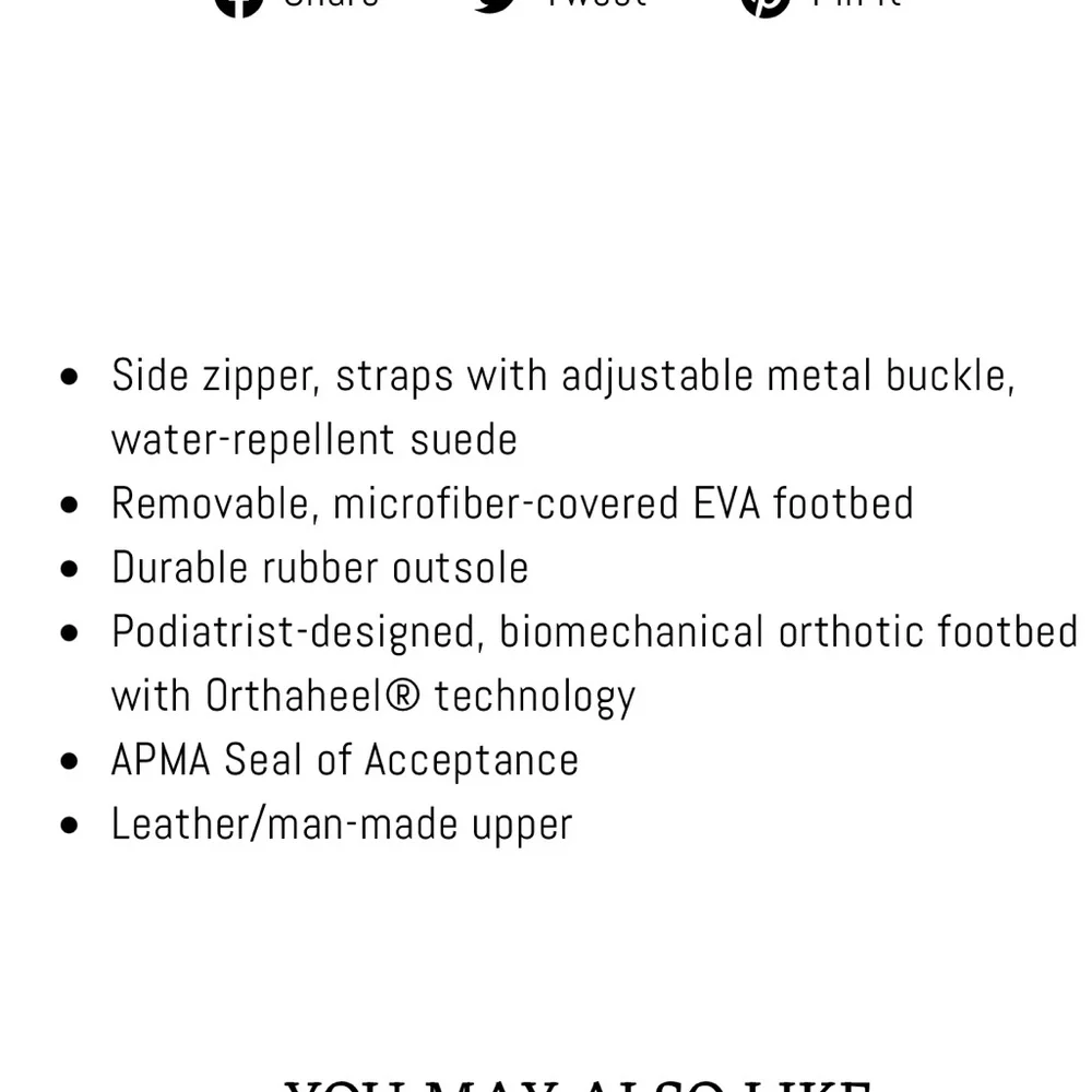 Vionic side zipper