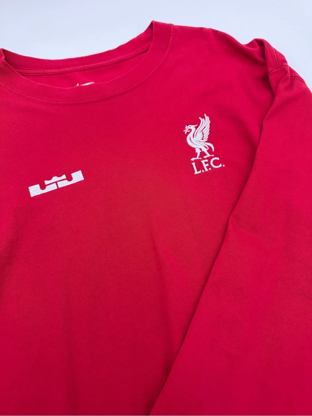 Nike LeBron x Liverpool F.C. Long-Sleeve Shirt FD4024-608 SIZE MENS LARGE
