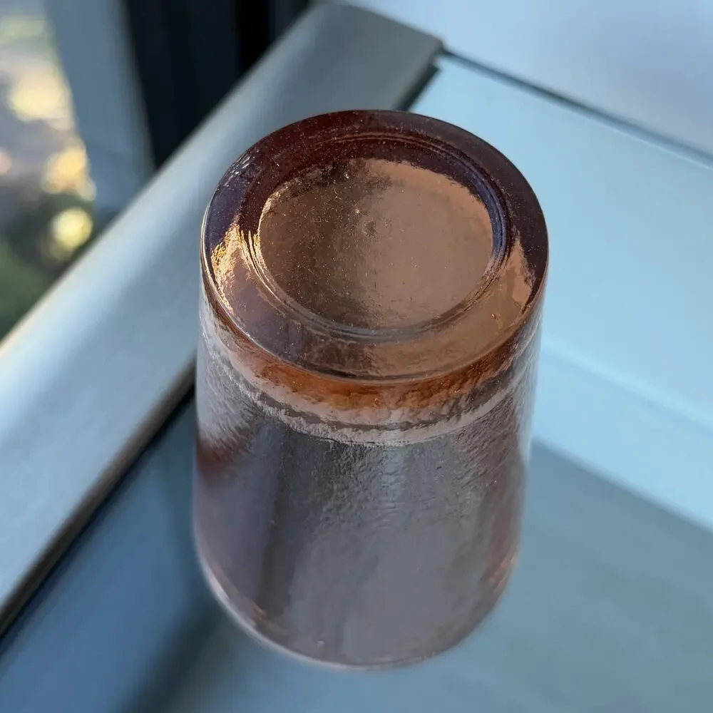 Fire and Light Recycled Glass 12oz Tumbler Copper Orange - 4 3/4”