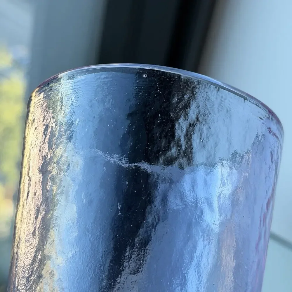 Fire and Light Recycled Glass 12oz Tumbler Lavender Neodymium - 4 3/4” Set of 2