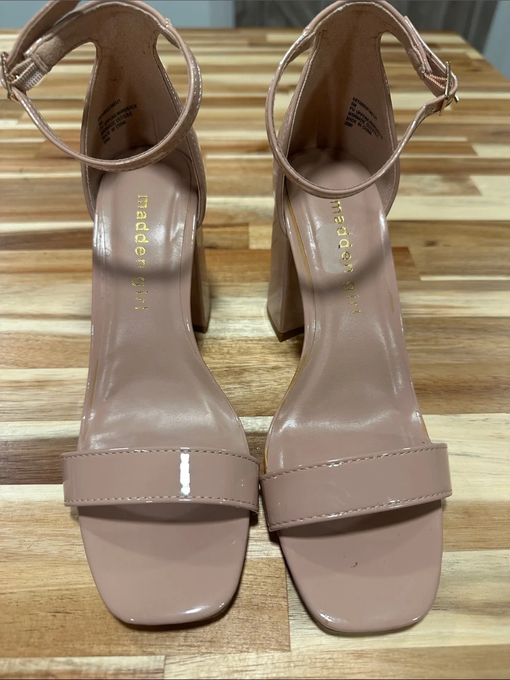 Madden Girl blush patent