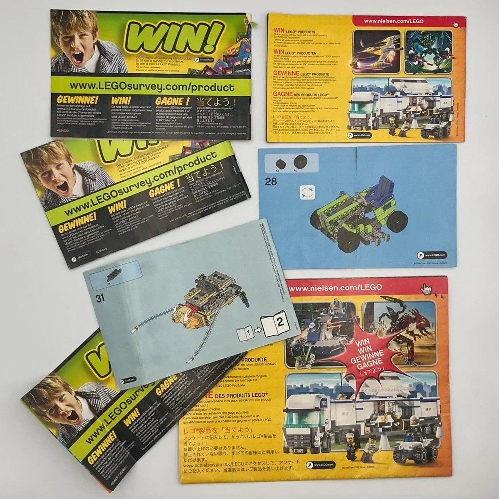 Lego lot manuals