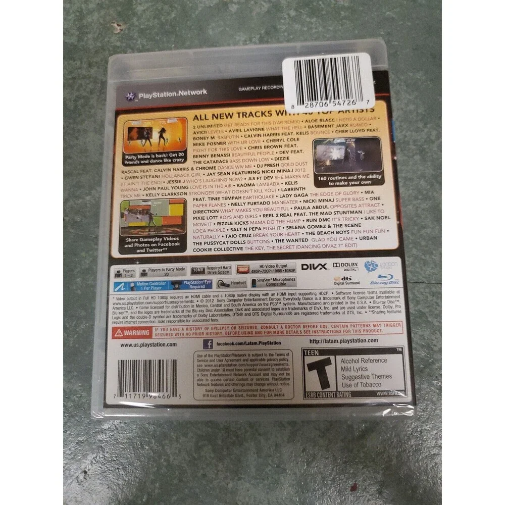 Everybody Dance (Sony PlayStation 3, 2011) Video Game NIB
