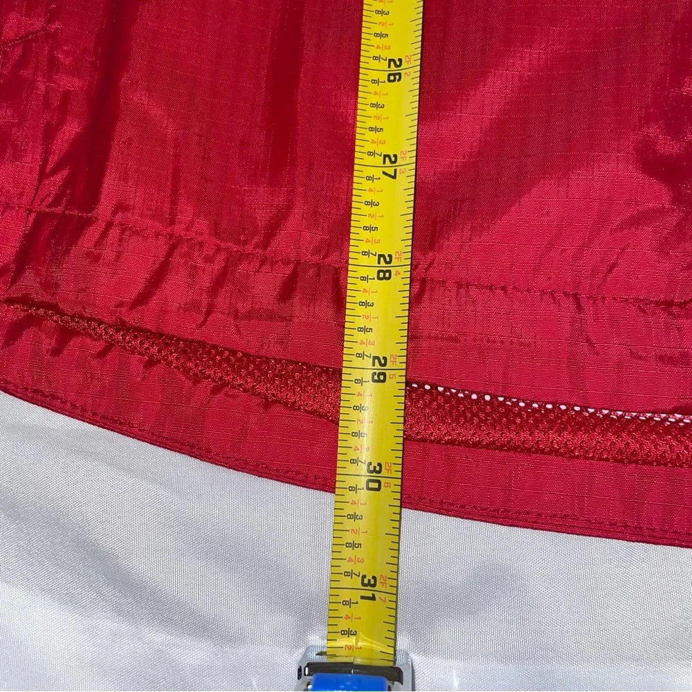 Core 365‎ North End Mens Red Windbreaker Jacket Full Zip Mesh Lined 88185 Large
