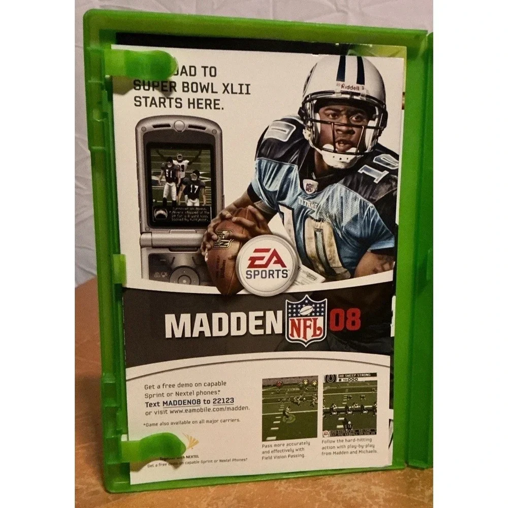 Madden NFL 08 EA Sports (Microsoft Xbox, 2007) Xbox Live Complete W/ Manual