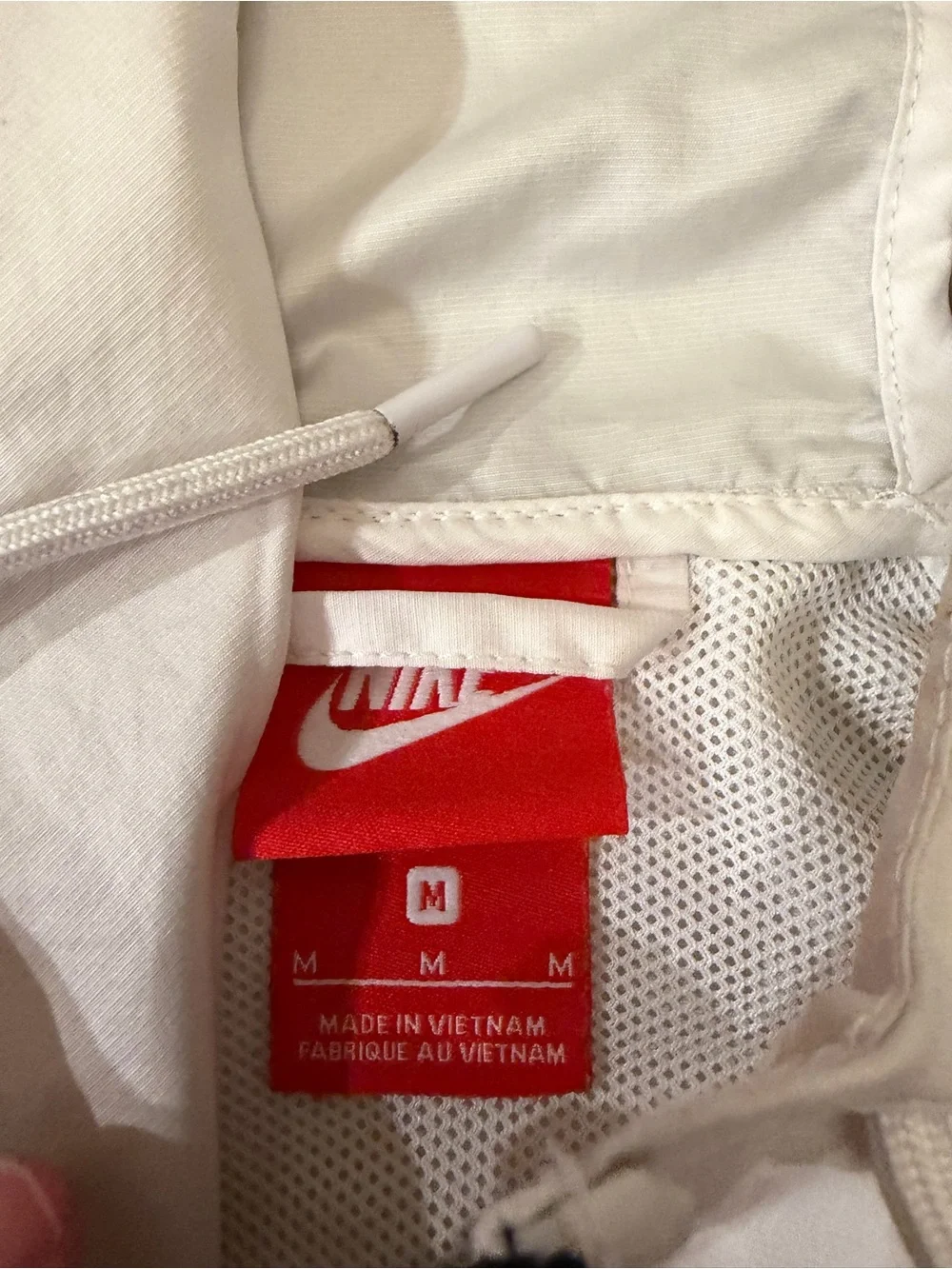 Nike white jacket