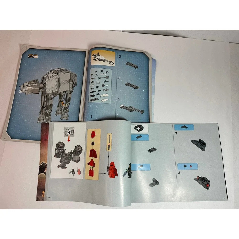 Lego Star Wars Instruction Manuals 4483 AT-AT and 75093 Death‎ Star Final Duel