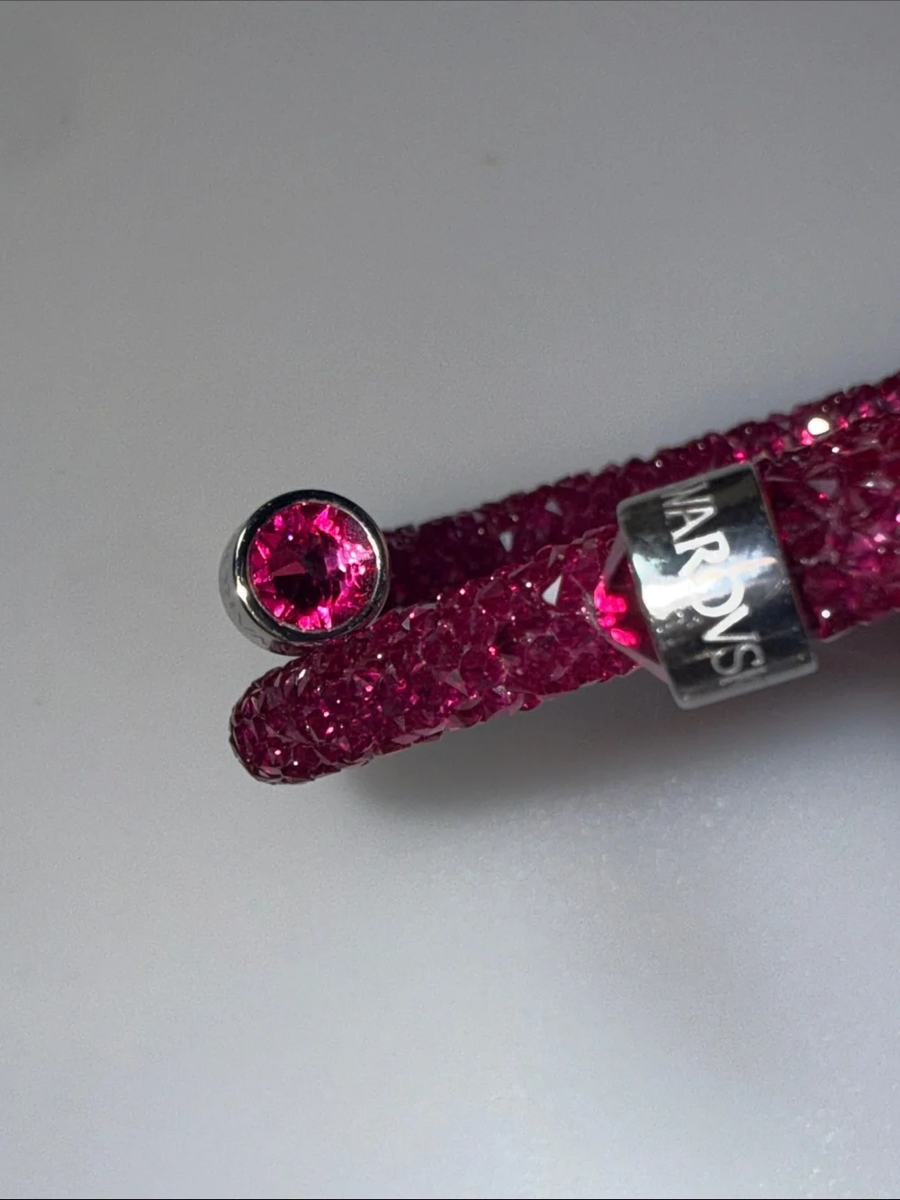 Swarovski silver endcaps