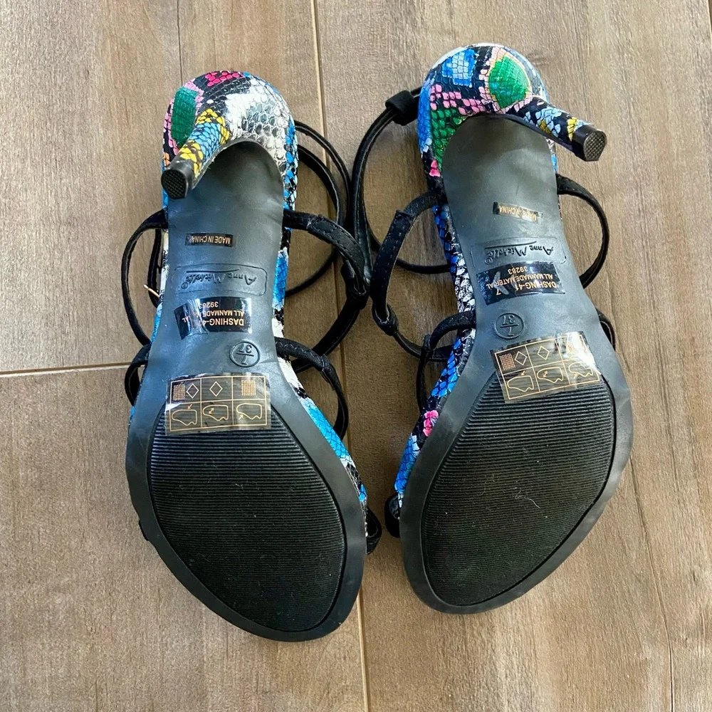 Anne Michelle black ankle