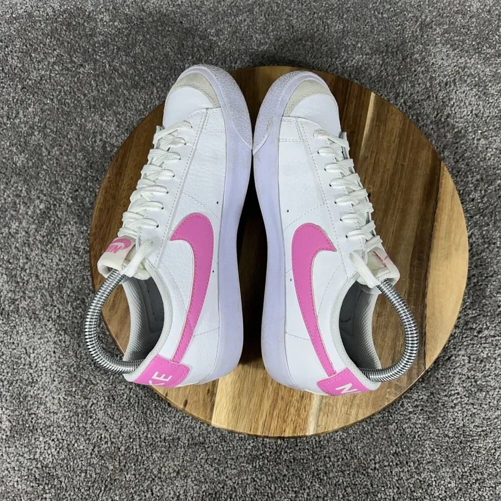 Nike Court Legacy Low DA4074-125 Kids Size 5.5 White Pink Leather Athletic Shoes