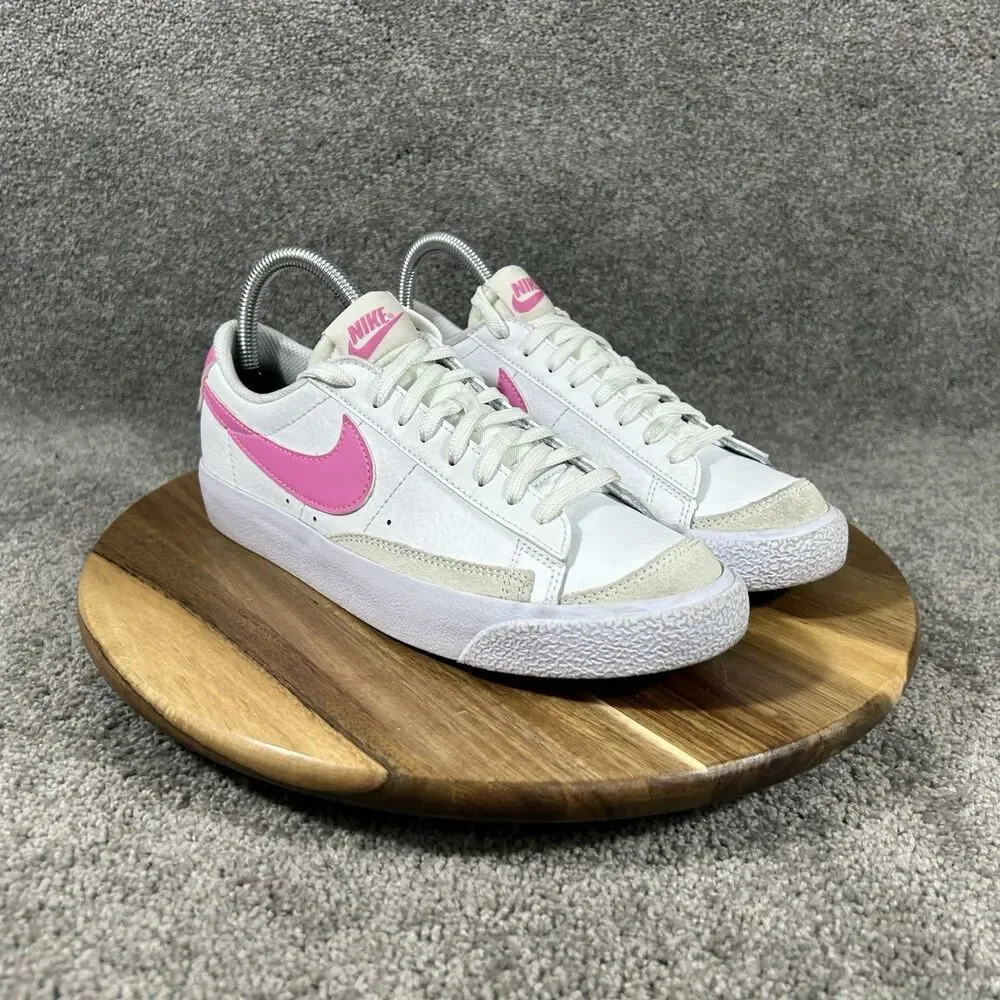 Nike Court Legacy Low DA4074-125 Kids Size 5.5 White Pink Leather Athletic Shoes