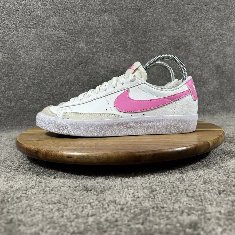 Nike Court Legacy Low DA4074-125 Kids Size 5.5 White Pink Leather Athletic Shoes