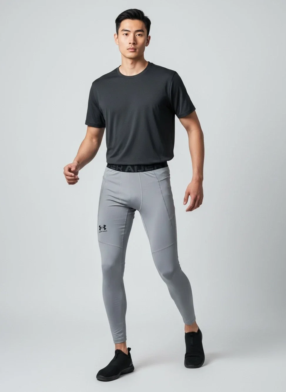 Under Armour Men's HeatGear Compression Tights with Side Pocket.