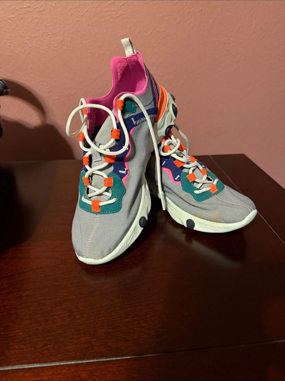 Nike women’s- Gray with Pink, Teal & Orange Accents