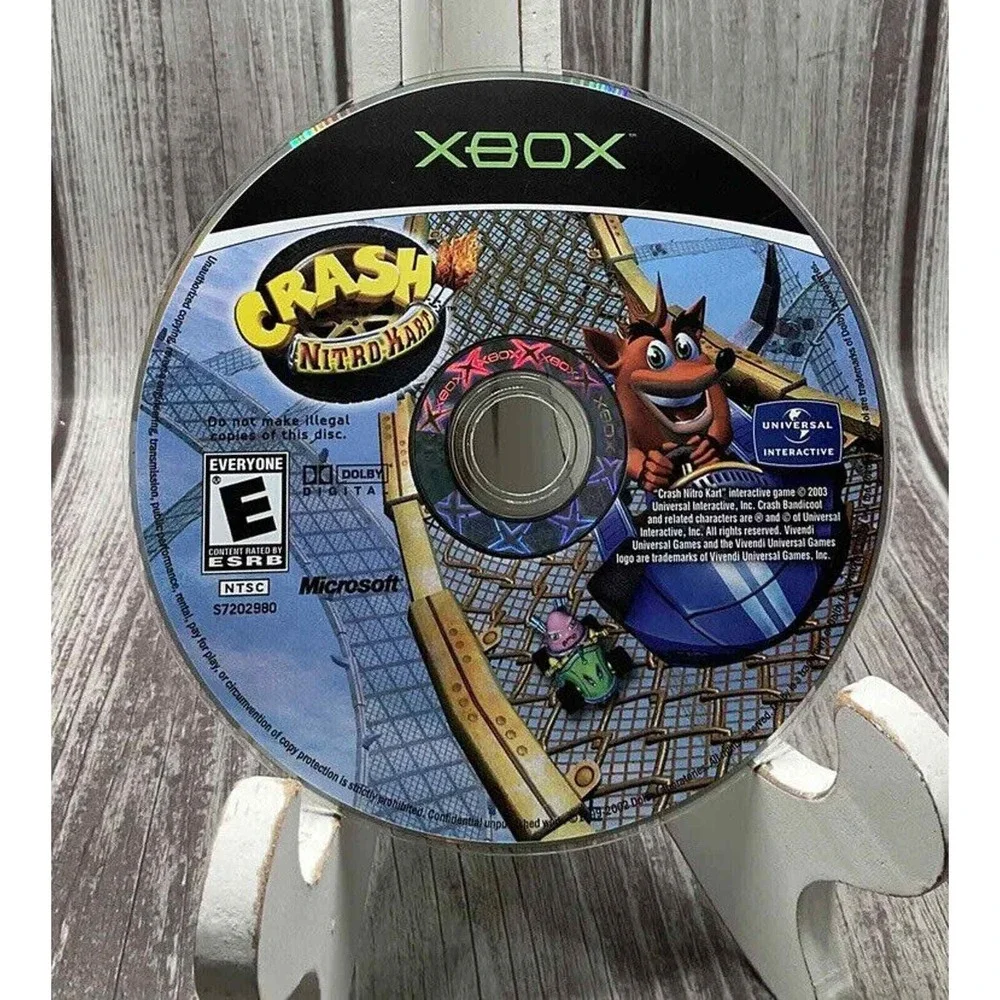 Crash Nitro Kart Microsoft‎ Xbox Original Video Game Disc Only 2003 Racing E
