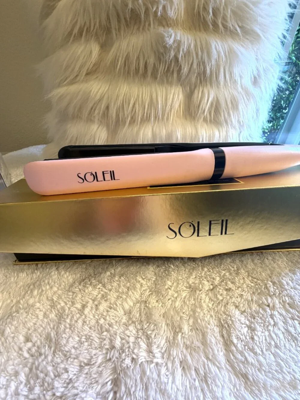 Soleil Dynamic Styler Flat Iron Baby Pink + Heated Cinderella Shoe Holder | New.