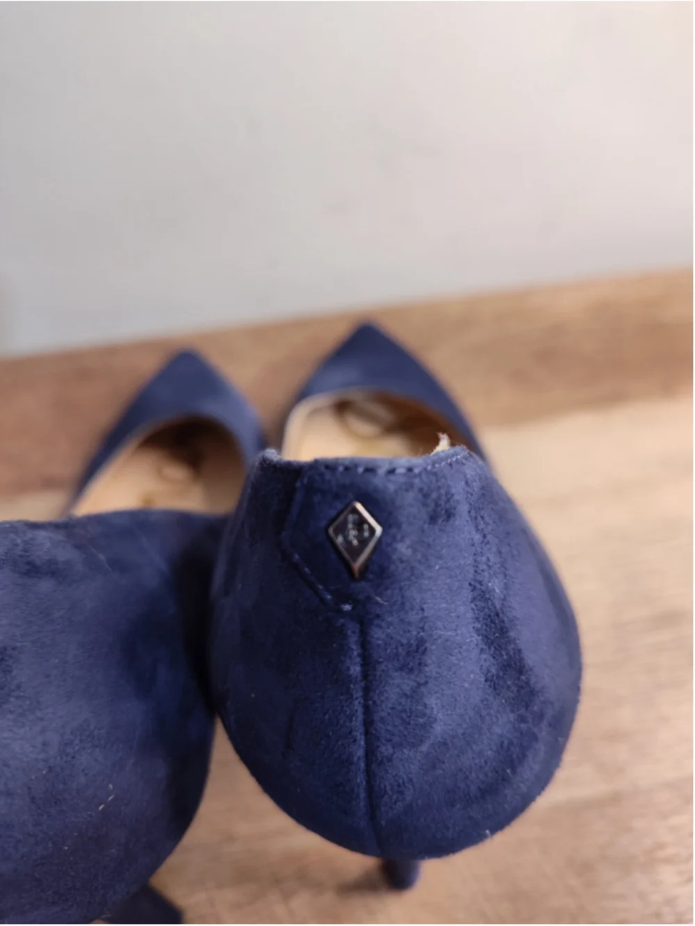 Women's Sam Edelman Blue Suede Heels Size 7.5