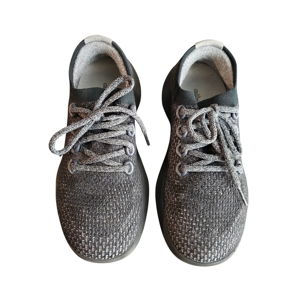 Allbirds Women's Tree Dasher 1 Running shoes Size‎ 8 Grey Black