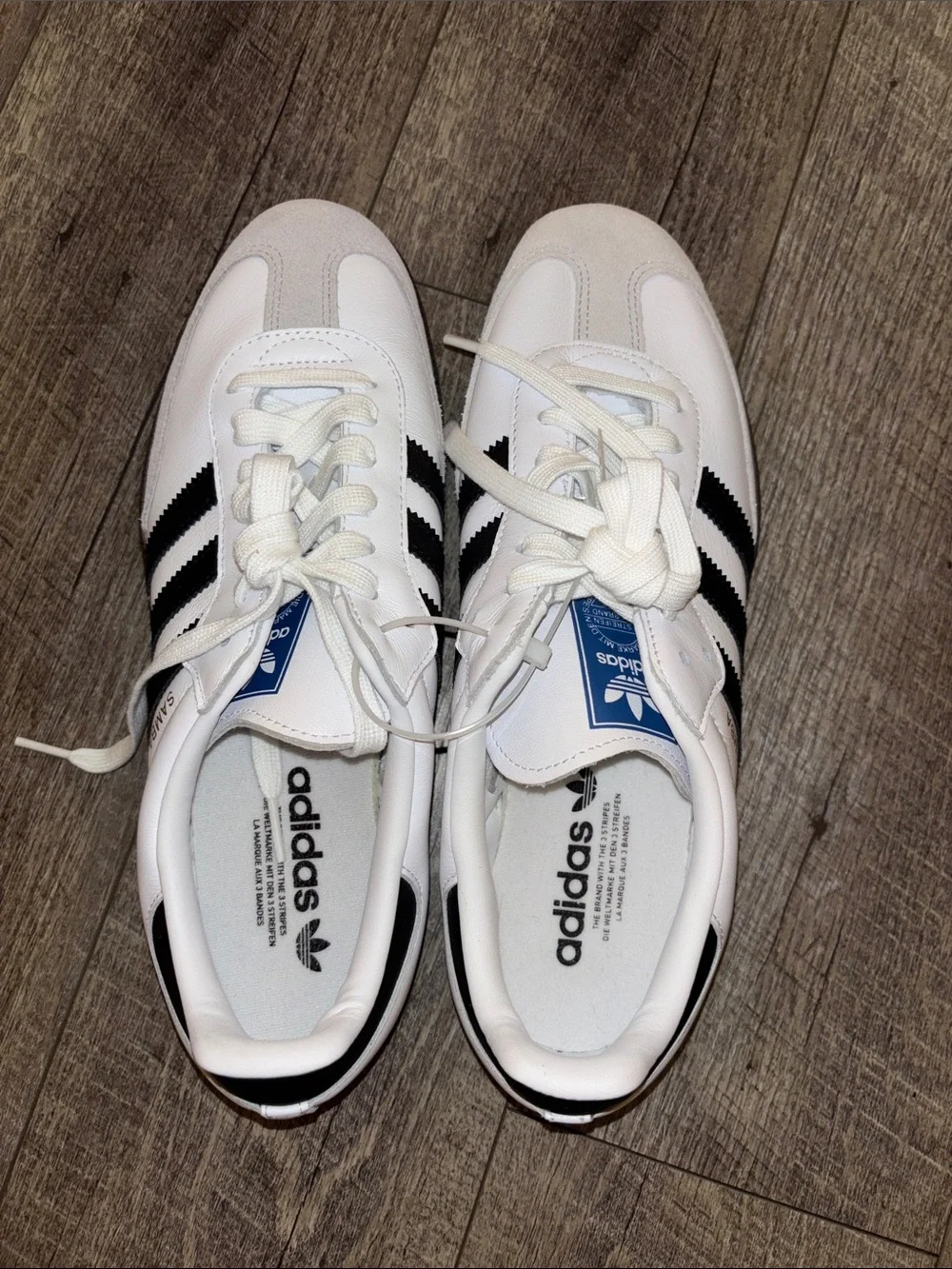 adidas white leather