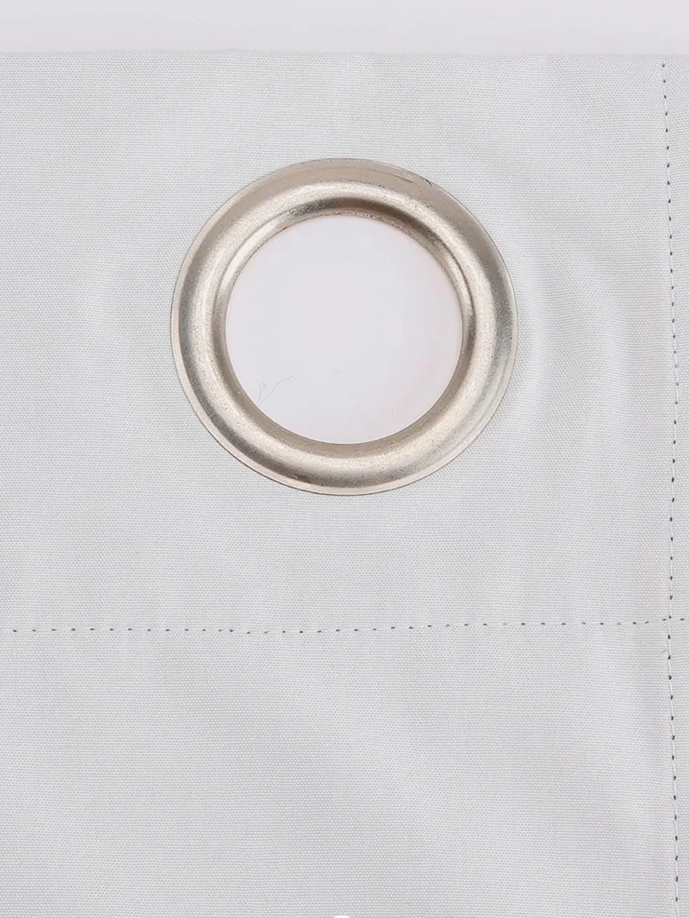 Neutral White Grommet Blackout Curtain Panel