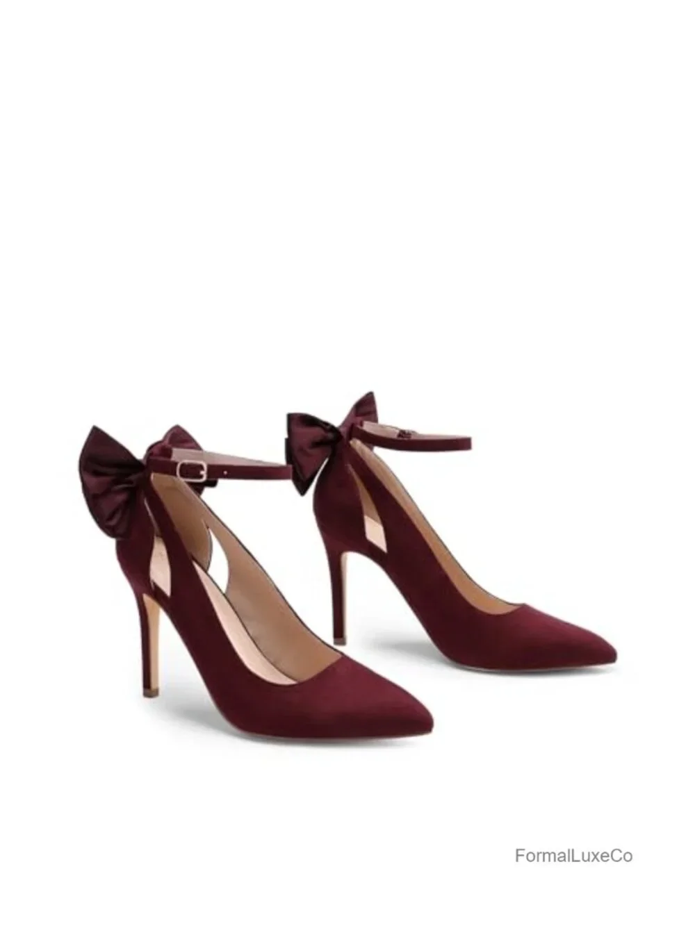 Stiletto Strappy Pointed Toe Bow Dress Pumps Sexy Party Wedding Heels