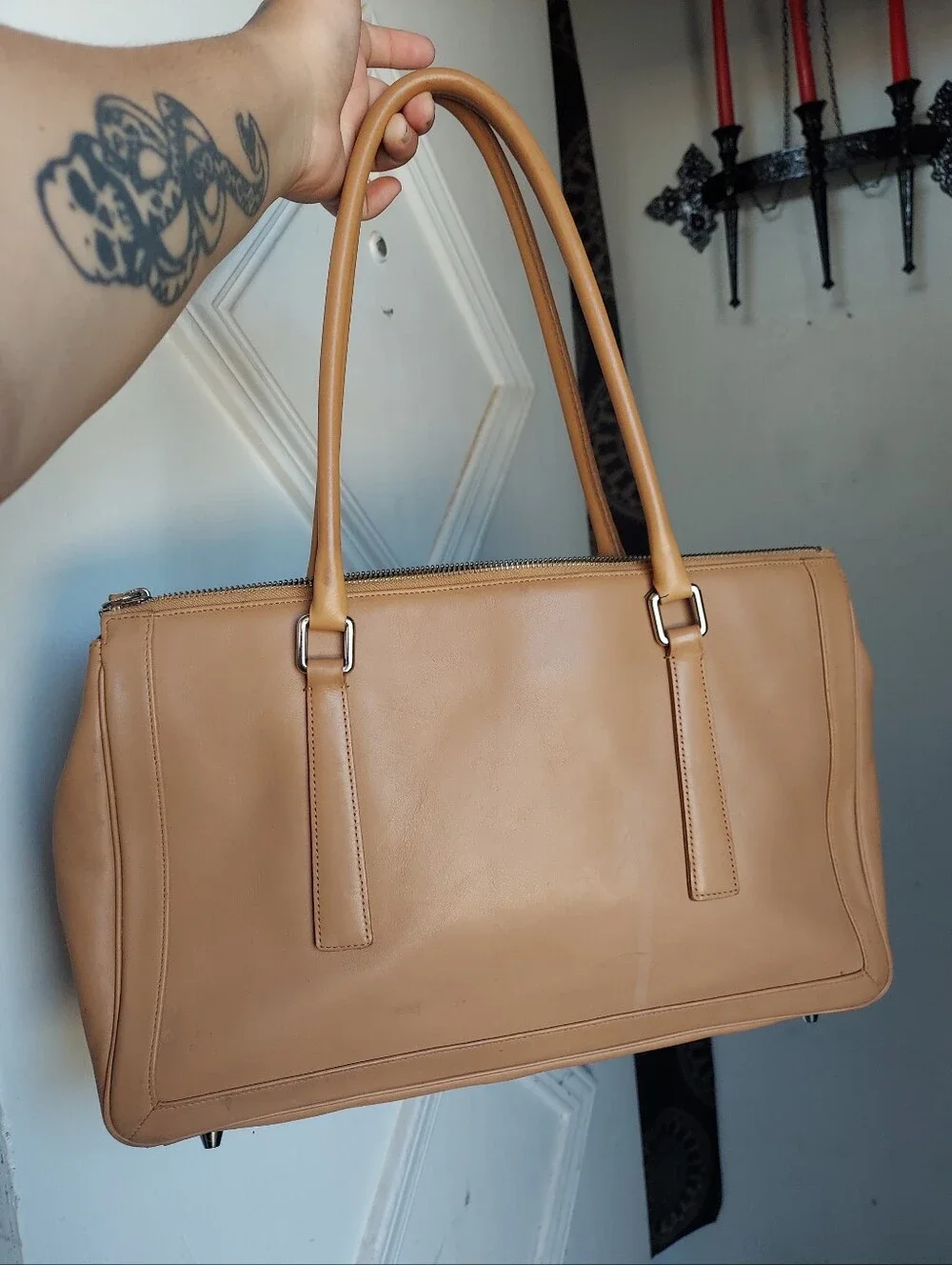 Vintage Coach Camel Large Legacy Tote 9420💛🧡