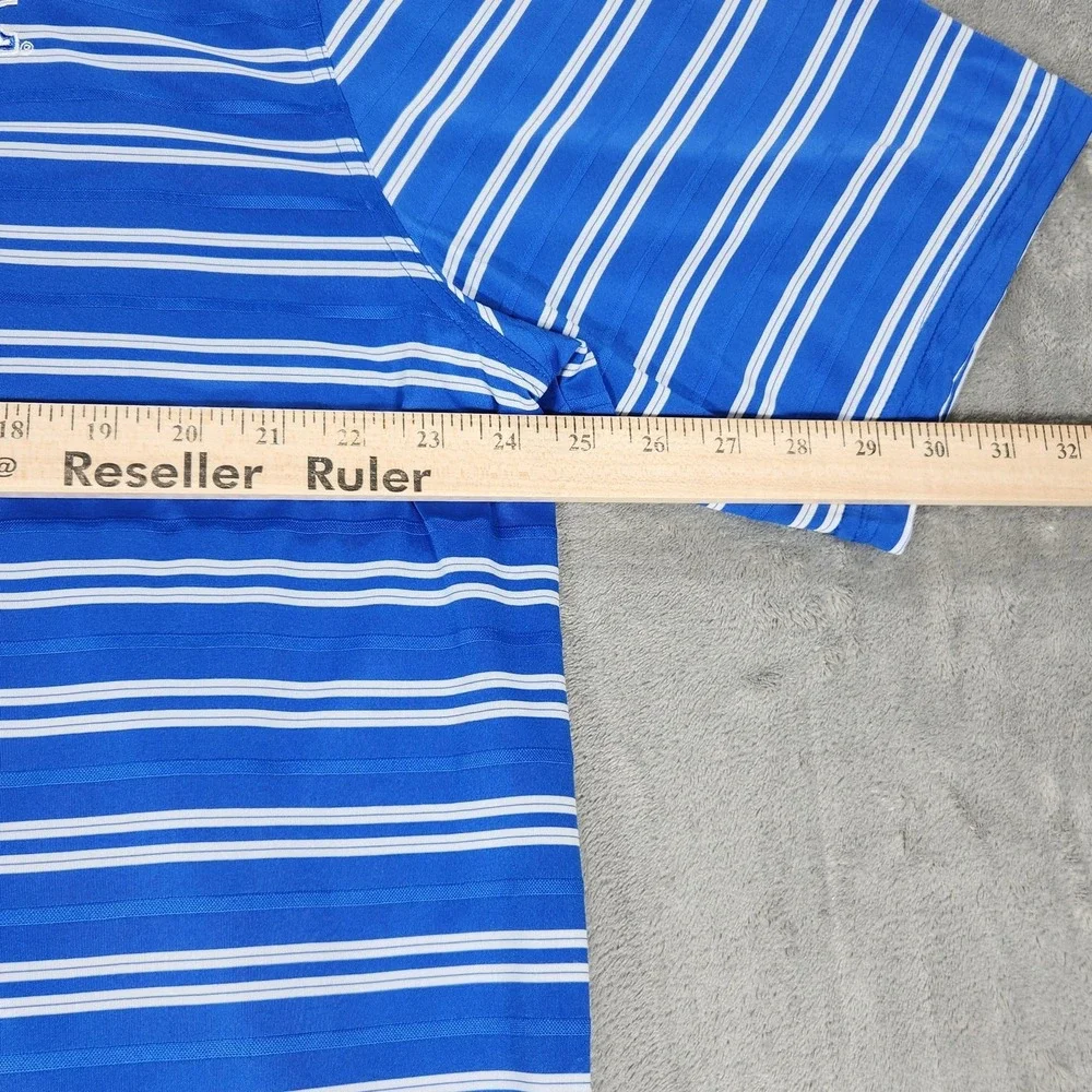 Kentucky Wildcats Shirt Mens 2XL Blue Stripe NCAA Basketball Nike Fit Dry Polo