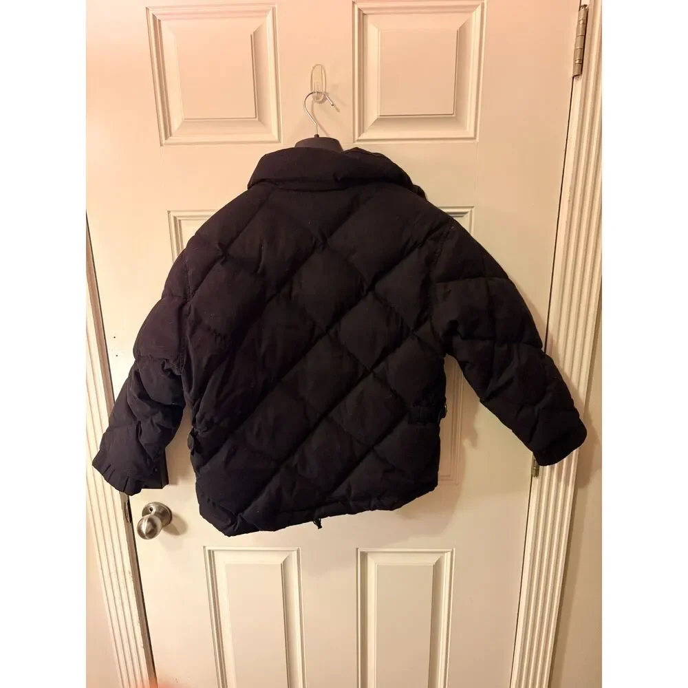 Eddie Bauer Wide Channel Down Puffer Jacket Mens Medium Black Hooded